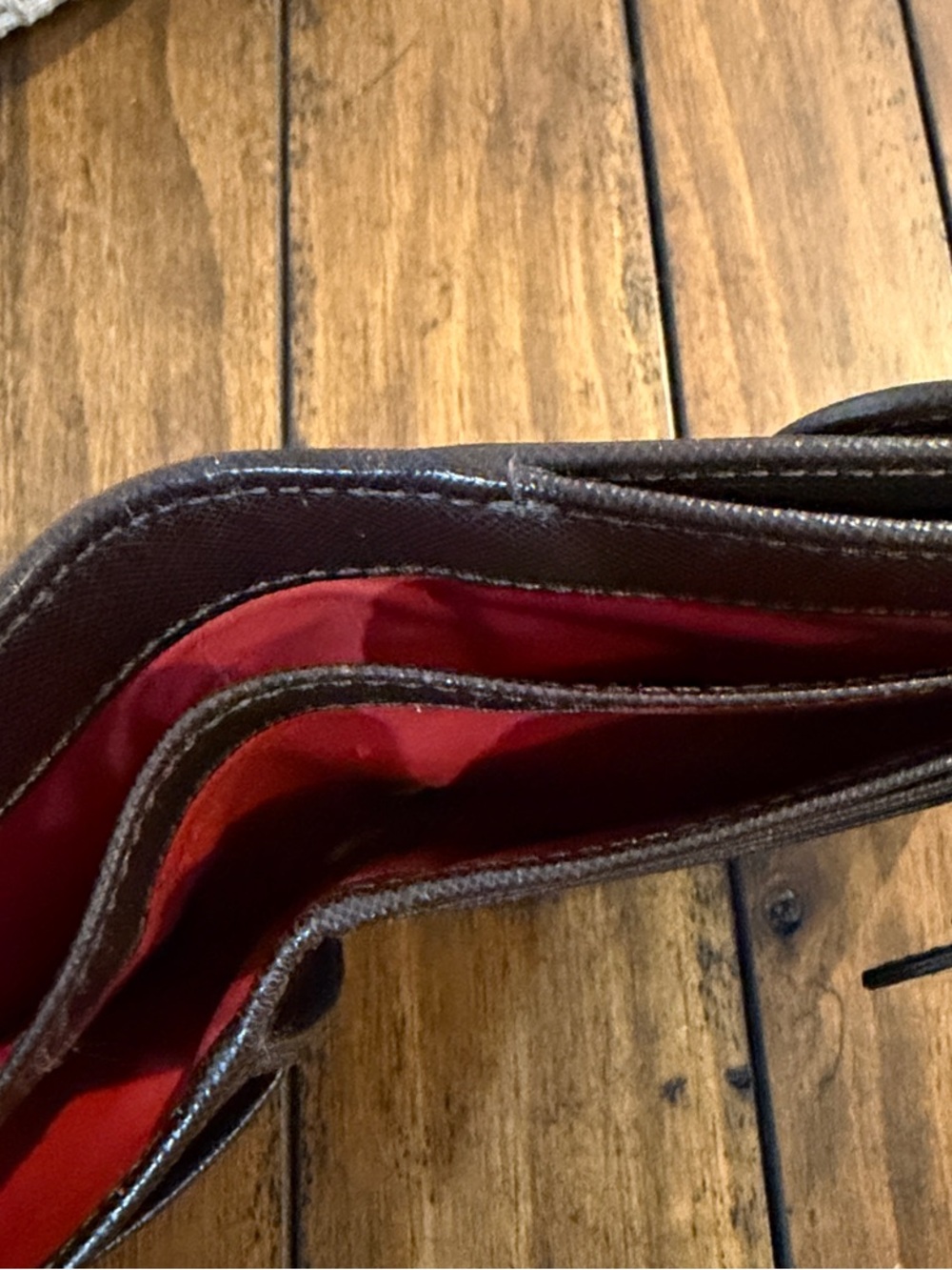 Dooney & Bourke Brown/Tan Signature Bifold Wallet - Picture 4 of 5